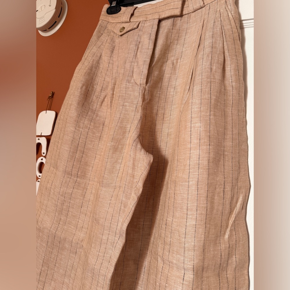 Shona Joy Linen Wide-Leg Pant - Picture 3 of 16
